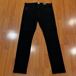 Hiroshi Kato Jeans The Scissors Slim Tapered Black Raw SZ 32 x 31 Pre-Owned